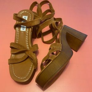 Steve Madden Brown Block Heels